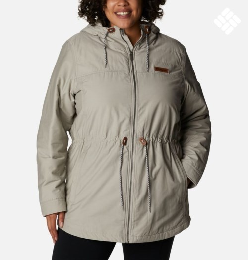 Columbia Chatfield Hill Jakke Dame Grå | Plus Size 09756X